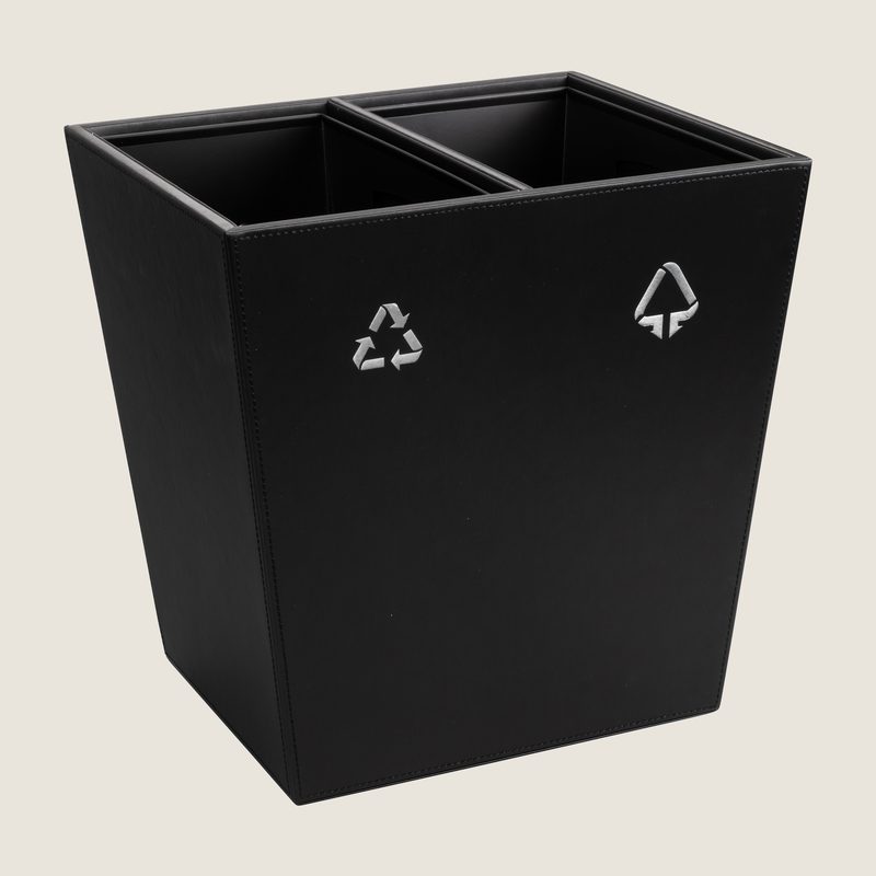 The Londoner, Double Waste Bin, black