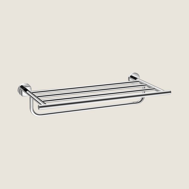 Towel Rack with Rail, chrome