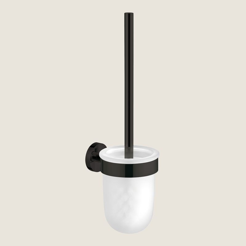 aliseo_740044 Toilet Brush Holder, black matt