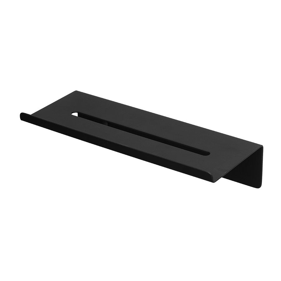 Complementary, Soap dish, with powder coating 200 x 45 x 80 black matt