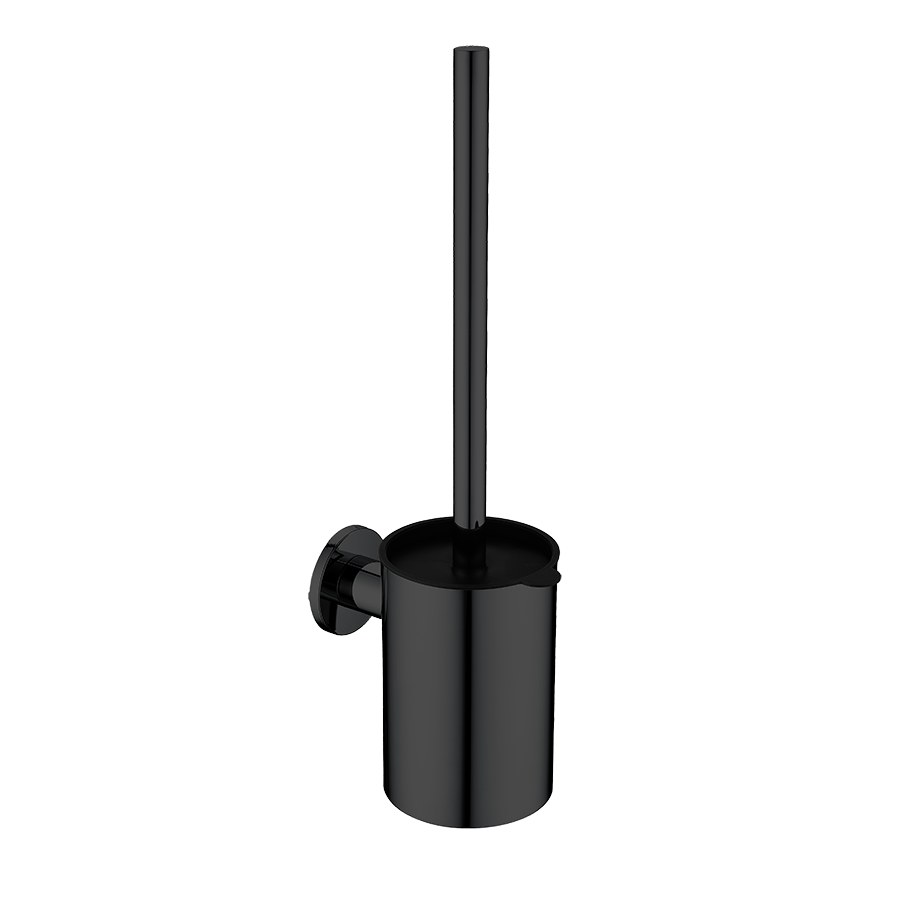 Nexxus, Toilet Brush Holder, 80 x 345 x 114 black matt, Wall mounted W x H x D in mm