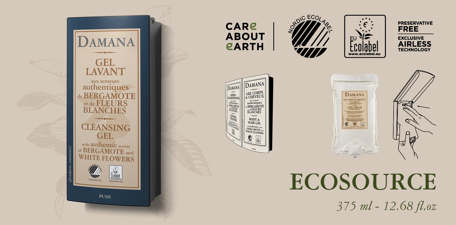 Damana Earth & Sun Ecosource utántöltő nagy kiszerelés