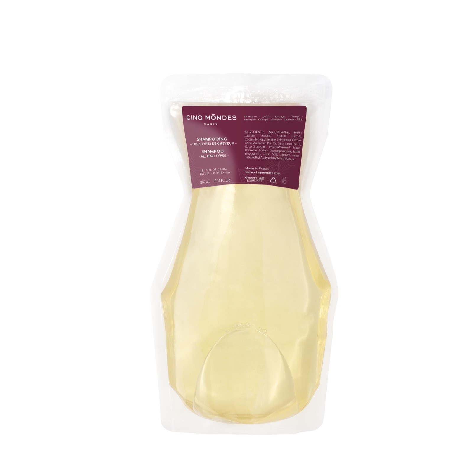 Cinq Mondes 21443 Ecofill sampon utántöltő 300 ml
