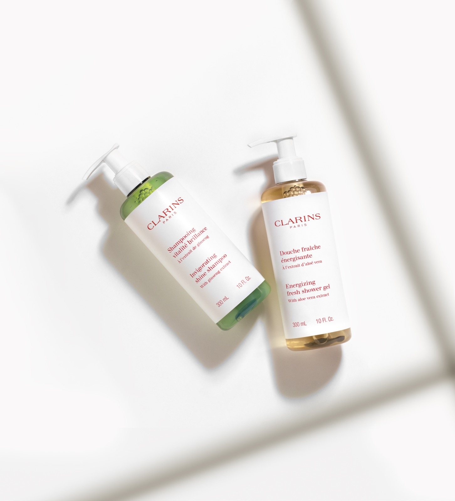 Clarins hoteltermékek Ecopump adagolókkal