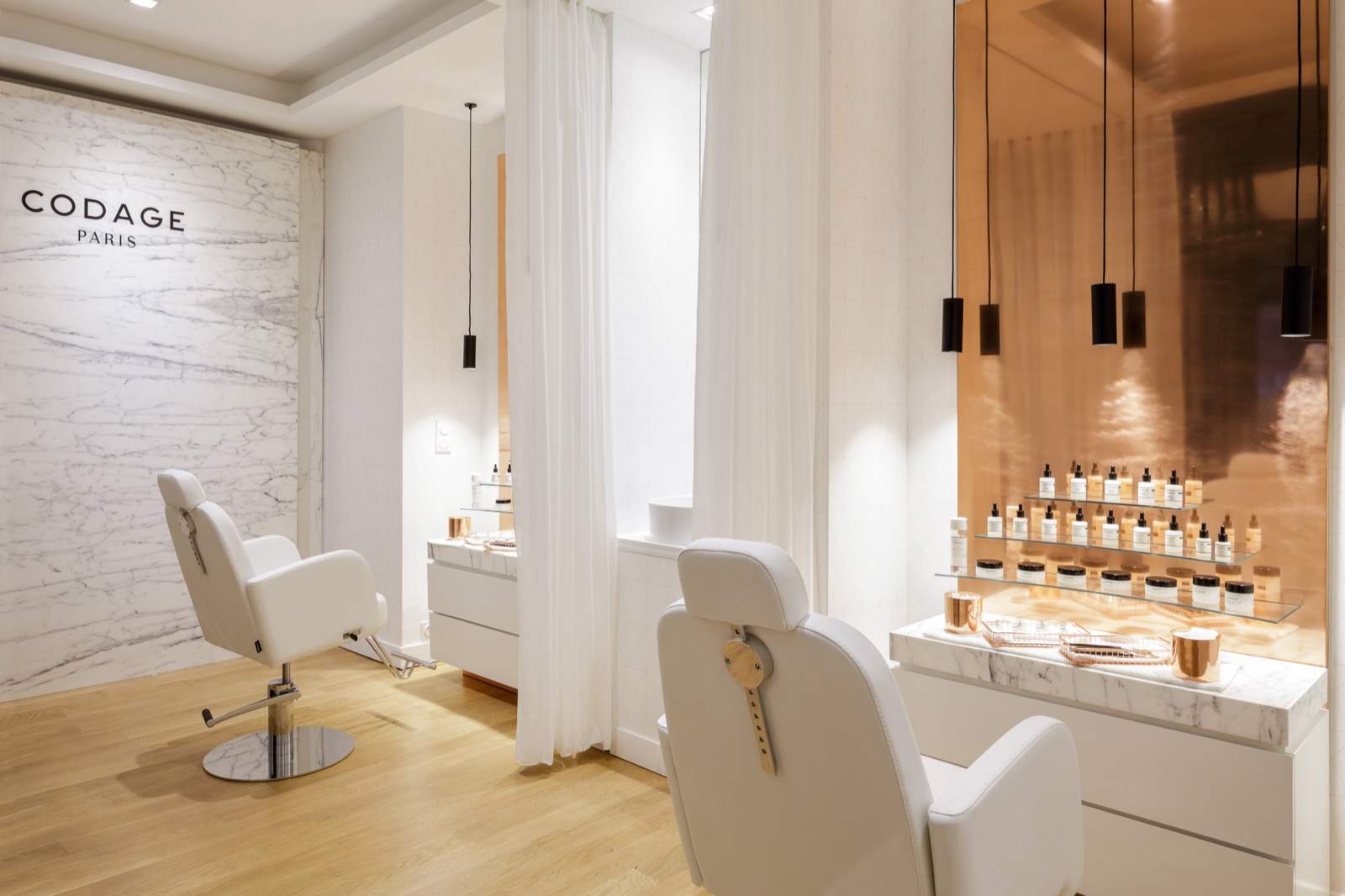 CODAGE butik- és spa-környezet
