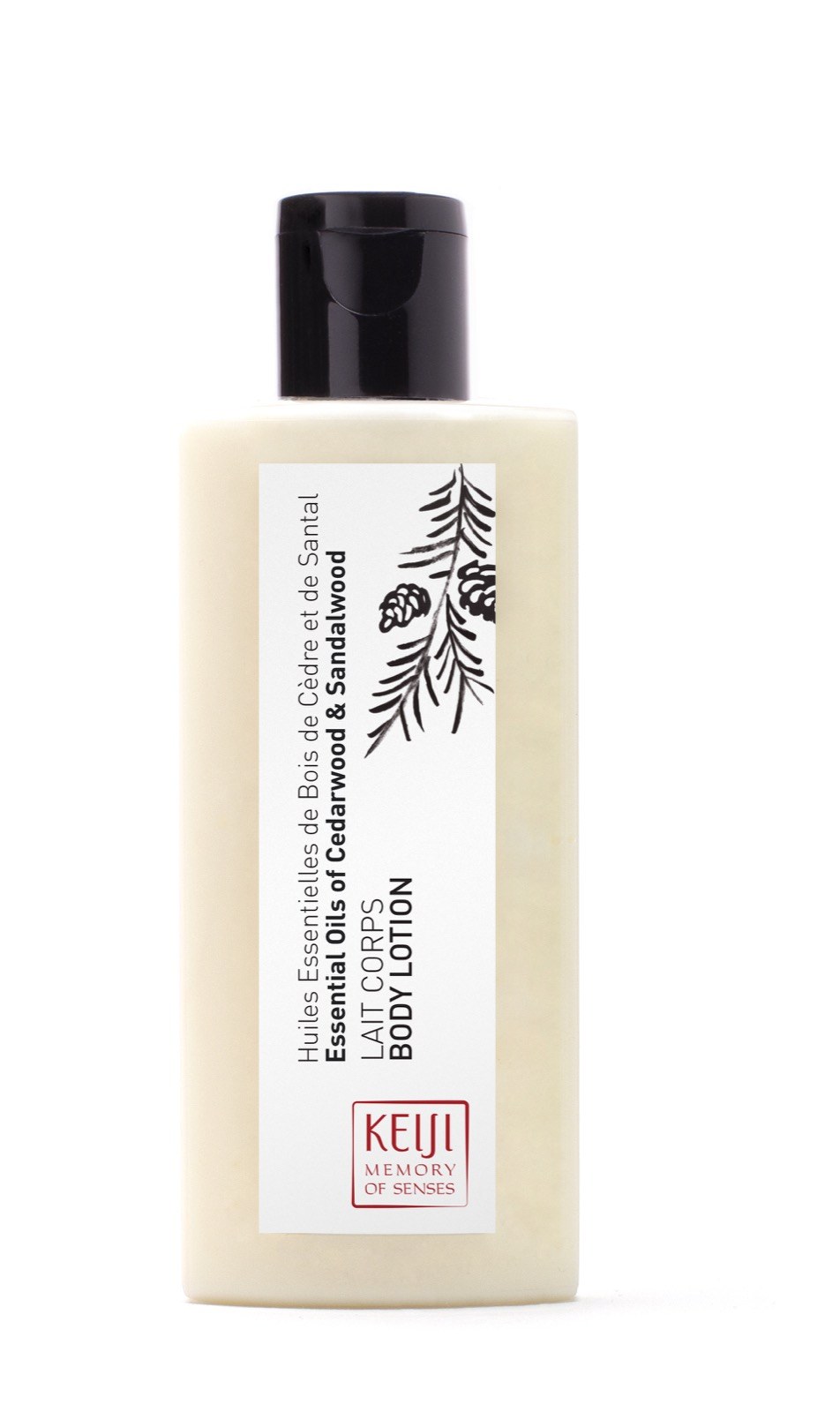 Keiji 50 ml-es testápoló, cédrus- és szantálfaolajjal