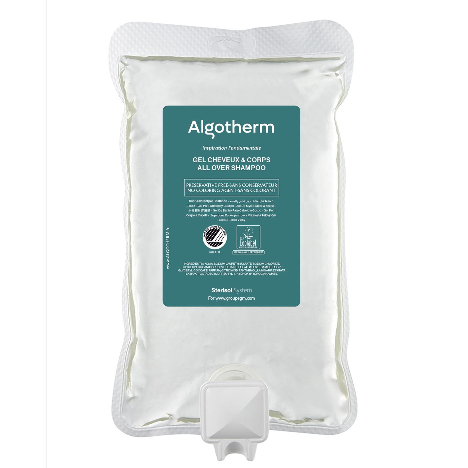 Algotherm sampon és tusfürdő utántöltő 375 ml