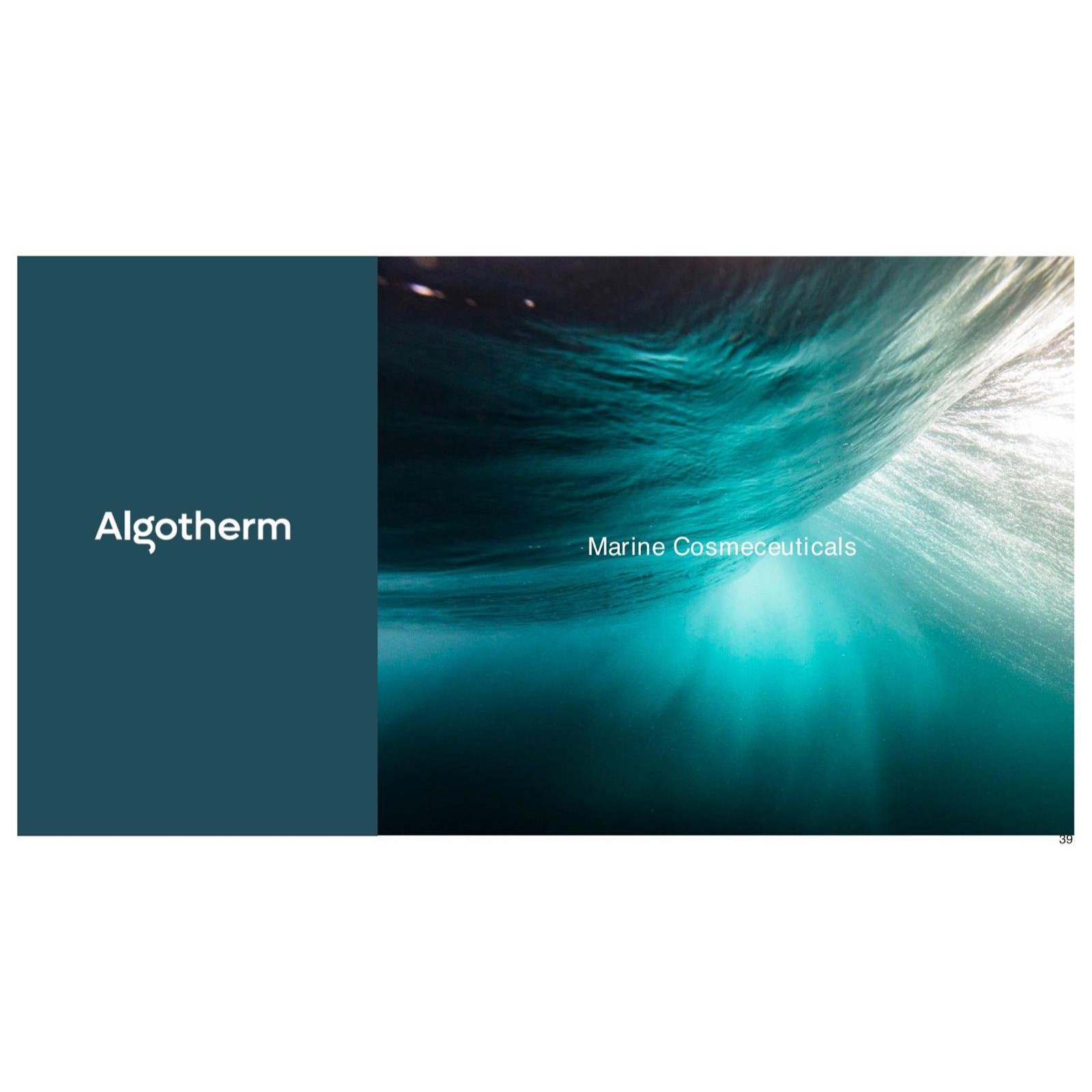 Algotherm Marine Cosmeceuticals márkabemutató borítója