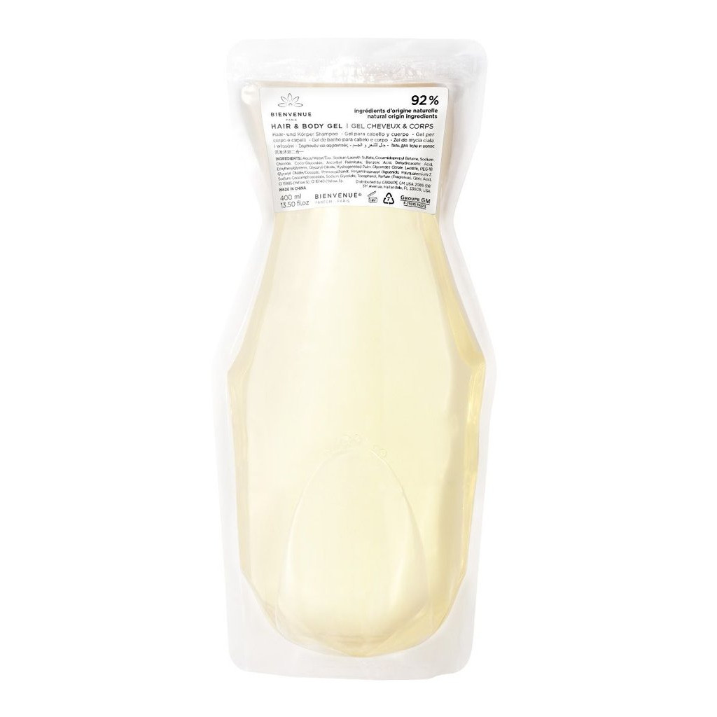 dh-10845-BV-Ecofill-Pouch-GCC Bienvenue sampon és tusfürdő 400 ml Ecofill utántöltő